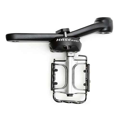 Crank Shortener with angle compensation – black anodized – universal for right or left side