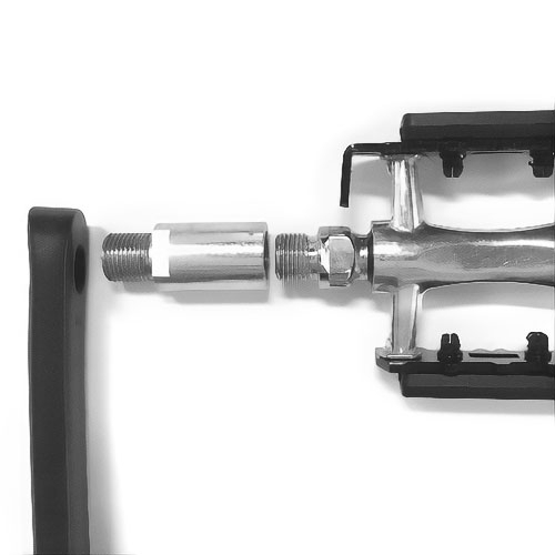 Extension of pedal shaft – 30 mm – left