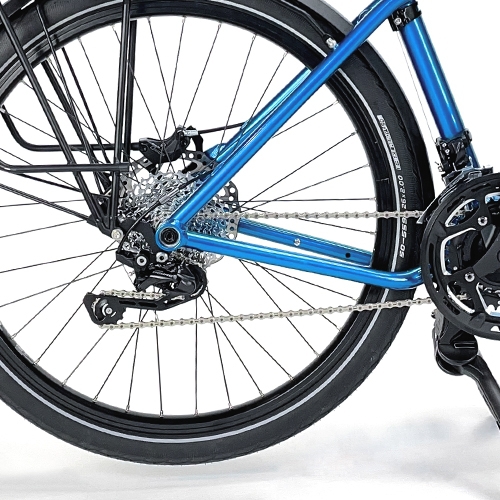 Rear derailleur – Shimano Deore 30-speed – HASE BIKES – barend shifter and Erogrips – for Pino 2021