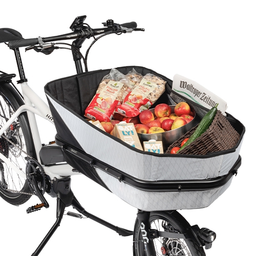 Gravit Fabric Box – dimensionally stable bag, made of waterproof fabric, 120 liters, white