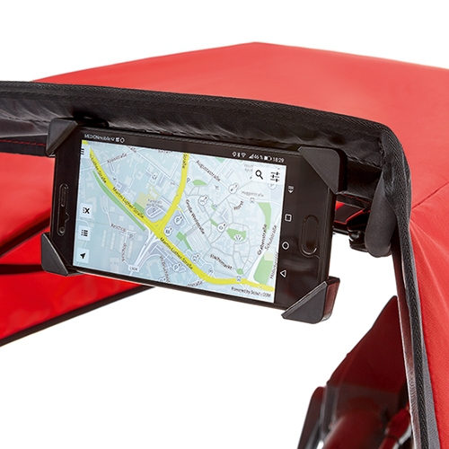 Smartphone mounting bracket for foldable fairing