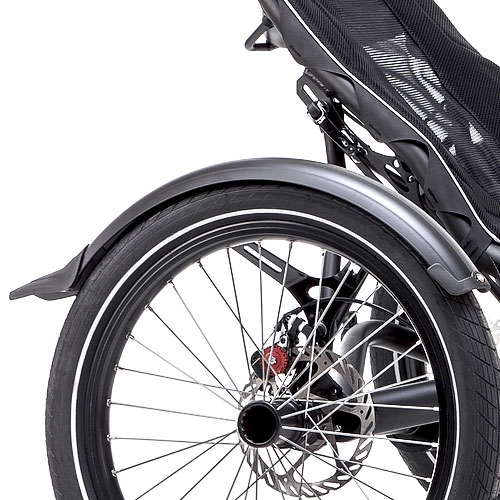 Mudguards – front and rear – matte black – rear width 2,68 inch (65 mm)