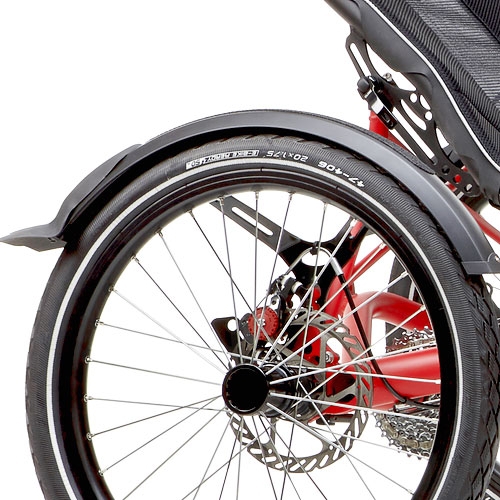 Mudguards – front and rear – matte black – rear width 2 1/8 inch (53 mm)
